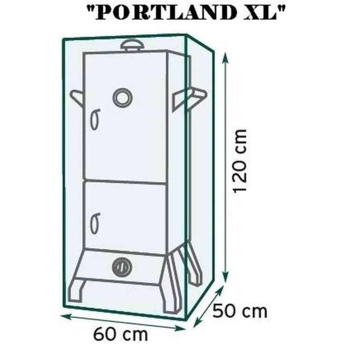 Захисний чохол для гриля EL Fuego Portland XL, антрацит, водовідштовхувальний, UV-захист, зимовий