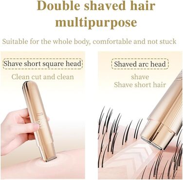 Електричний чоловічий та жіночий стайлер 2-в-1 з двома головками: для гоління та тример для бікіні. Вологостійкий, для обличчя, ніг, рук та під пахв.