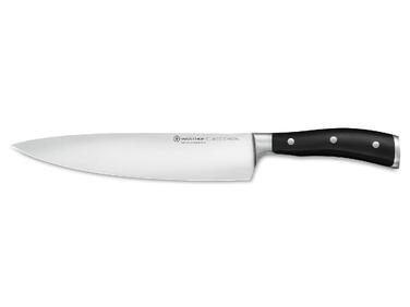 Кухонний ніж для шеф-кухаря WÜSTHOF Classic Ikon, чорний, 23 см