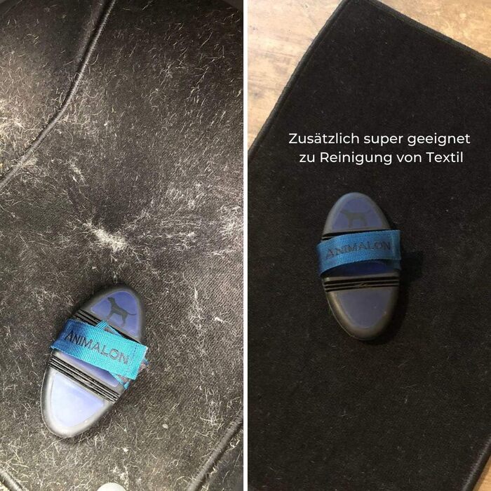 Штрикач для собак Kurzhaar Animalon: допомога при линянні | Штрикач для короткошерстих собак | Інноваційна щітка для дбайливого догляду за шерстю (маленький, синій) Синій, маленький