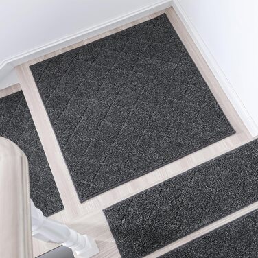 Корикома килимок для сходів COSY HOMEER, 71.1 x 22.9 см, антиковзаюча підкладка для дерев'яних ступенів, для дітей та собак, 10 шт., 100% поліестер, TPE-підкладка