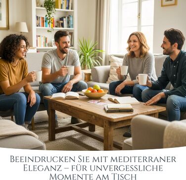 Набір посуду з порцеляни Pure Living на 6 осіб (24 шт.) з чорним контуром, білий, Tafelservice, TESTSIEGER