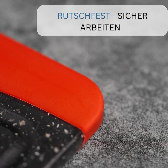 Дерев'яний обрізний дошка Westmark з жолобом для соку, неслизька, захищає леза, розмір 44,5 x 30 см, імітація граніту, пластик, антрацит/червоний, 6217224G (M)