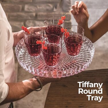 Guzzini - Tiffany, Round Tray - Transparent, Ø35.6x h4 cm - 19890100