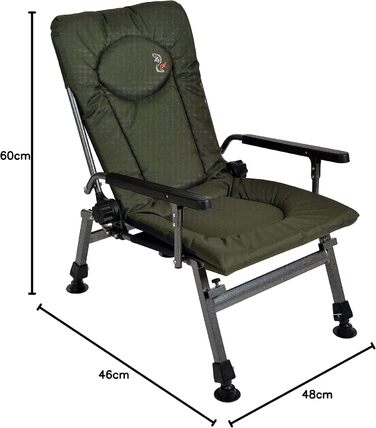 Крісло для риболовлі Carp Angelstuhl F5R Deluxe - зручне крісло для кемпінгу та риболовлі