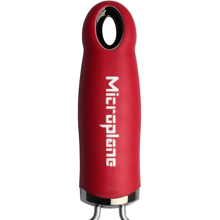 Терка Microplane Grob червона для сиру, імбиру, кокосу, хріну – нержавіюча сталь, Made in USA