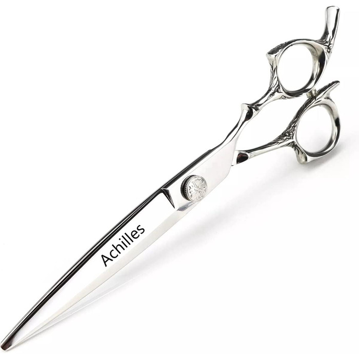 Ножиці для грумінгу собак Achilles Professionelle, 7 дюймів - високоякісний японський сталь, сріблясті