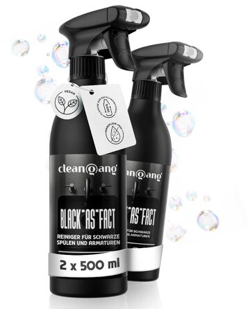 Очищувач для чорної сантехніки та змішувачів Cleangang Black*as*fact, 500 мл, 3 шт.