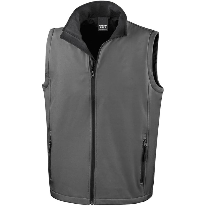 Унісекс жилет Softshell Result R232m для друку, темно-синій, розмір 4XL