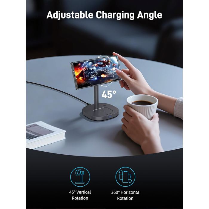 Qi2 MagSafe Зарядний пристрій 3-в-1 для Samsung Galaxy S26 Ultra/S25/Z Fold 7, Galaxy Watch 8/Ultra, Buds 4 Pro