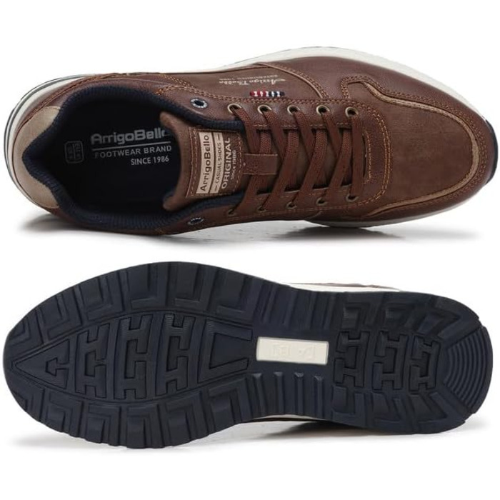 ARRIGO BELLO Кросівки чоловічі: спортивні, для прогулянок, робочі, Outdoor, легкі, розмір 41-46 (D Коричневий, 42 EU)
