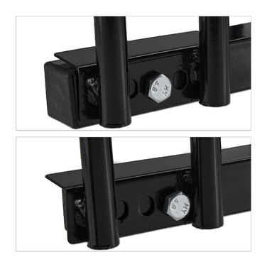 Relaxdays Black Bicycle Stand for 6 Bicycles