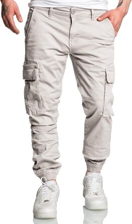 Чоловічі штани карго чинос джинси Herren Jogger R7020 світло-сірі (33W)
