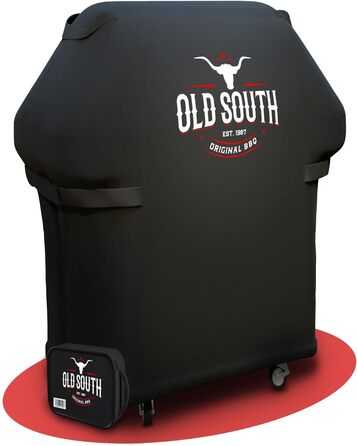Універсальний водонепроникний чохол для гриля Old South, для Weber, Napoleon, Brinkmann, Char Broil, газовий барбекю, чорний, 80x70x115 см