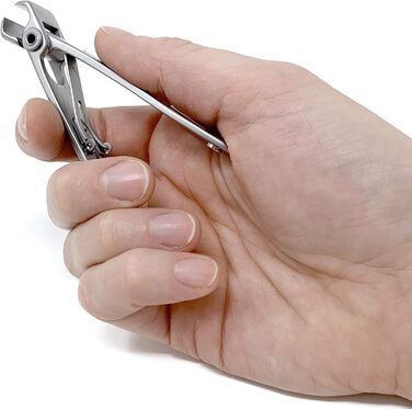 Кусачки для нігтів Kohm CP-220L прямі, 5 мм, для товстих нігтів, сріблясті