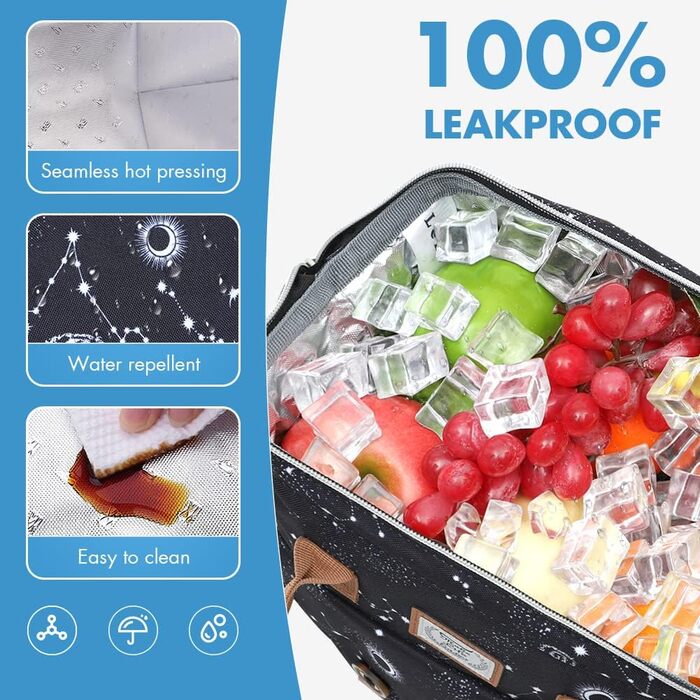 Термосумка Lekesky для жінок: ізольована ланч-бокс (11л, Астрономія)