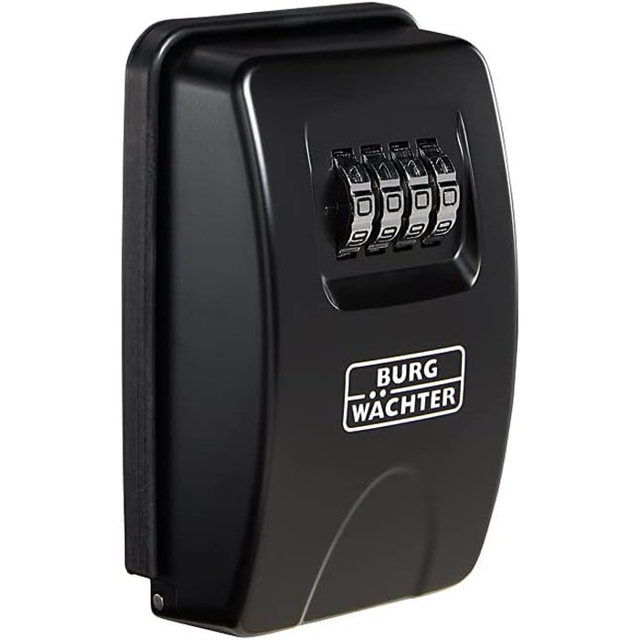 Ключниця-сейф Burg Wächter Key Safe 10 SB з 4-цифровим кодом для зовнішнього та внутрішнього встановлення, чорна