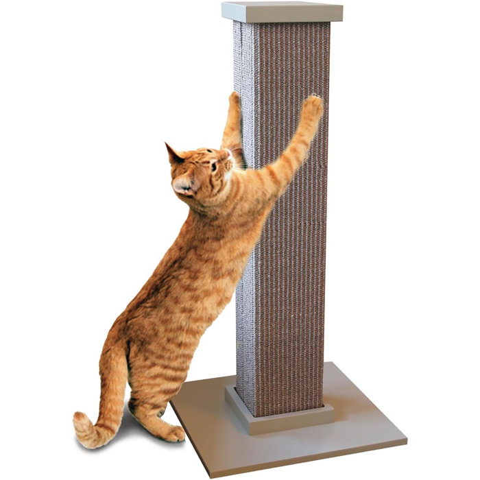 SmartCat Pioneer Pet Ultimate Cat Scratching Post, Grey, 32 Inch (Pack of 1)