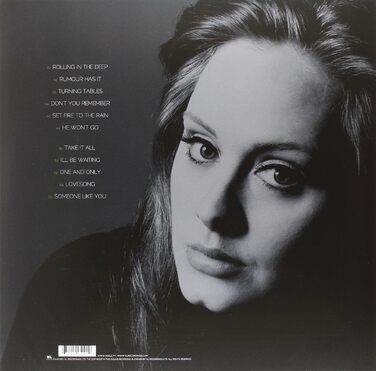 Adele - 21 (2LP Vinyl) Вінілова платівка 2011 року
