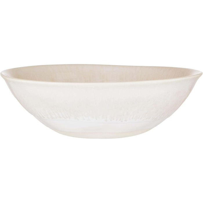 Набір посуду BUTLERS Atlantis 12 предметів: тарілки та миски | Керамічний посуд для 4 осіб | Стиль бохо, бежевий колір, для мікрохвильової печі та посудомийної машини