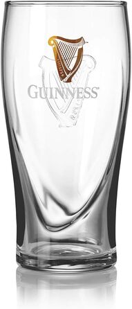 Набір з двох келихів Guinness з логотипом та дизайном арфи, 568 мл