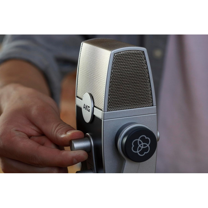 AKG Lyra USB-C Конденсаторний мікрофон для подкастів, відео, геймінгу та стрімінгу - Синій/Срібний