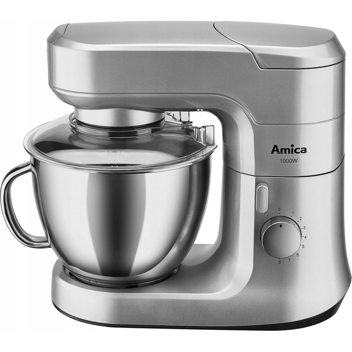 Кухонний комбайн Amica KML 6011, 1000 Вт, сріблястий/сірий