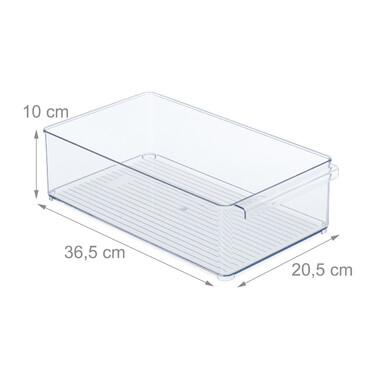 Relaxdays Refrigerator Organizer with Handle