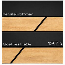 Поштова скринька Verda з газетницею, антрацит RAL 7016, срібло, 37x37x11 см, 2 ключі, монтажний комплект. Дизайнерська настінна поштова скринька