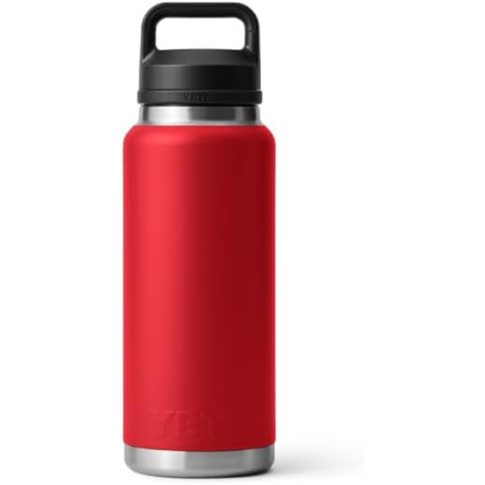 YETI Rambler 36 oz Chug Cap Bottle - Vacuum Insulated Stainless Steel - Rescue Red