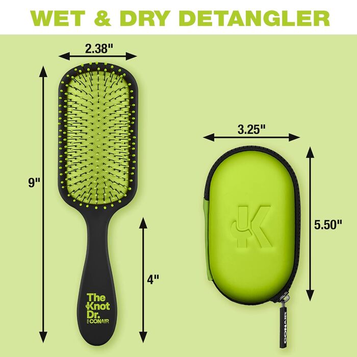 Розпушувач для волосся Conair Knot Dr Green