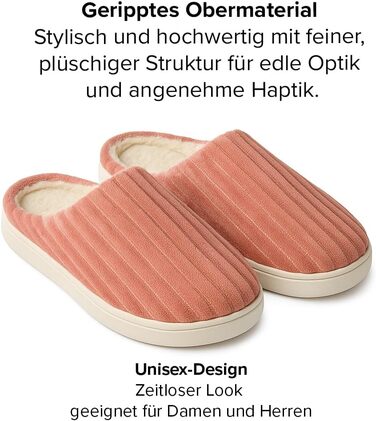 Домашні тапочки для чоловіків та жінок – надзвичайно м'які сліпони для дому – ультралегкі, неслизькі та зручні м'які тапочки – зимові домашні тапочки 37 EU Рожевий