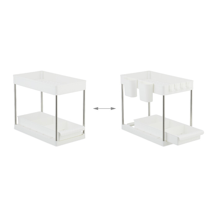 Relaxdays Under Sink Shelf, 2-Piece Set