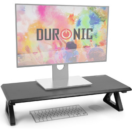 Підставка для монітора Duronic DM06-1 BK 62x30 см, настільний підйомник для двох моніторів, навантаження до 10 кг