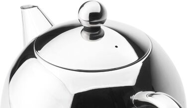 Bredemeijer small, round double-walled teapot 0.5 Liter (Highly polished, 1.0 L)