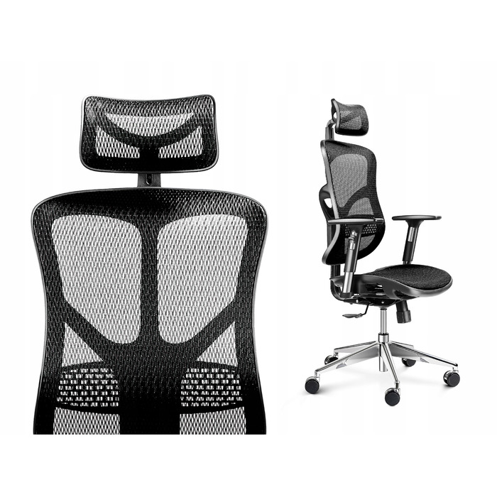 Ергономічне крісло Diablo Chairs V-Basic, тканина, чорне
