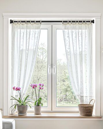 Телескопічна штанга для карнизи/душової завіси, чорна, 79-195 см. Кріплення без свердління. Телескопічна штанга для карнизи/душової завіси.