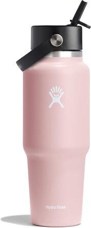 Hydro Flask 32oz Wide Mouth Flex Straw Travel Bottle - Stainless Steel, Vacuum Insulated, Leakproof, BPA-Free