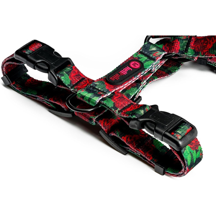 Шлейка для собак середніх порід | Не вбирає вологу | Регульована | З контролем | Легка класична шлейка | Dog Harness | Eternal Rose, M - виміряйте розмір собаки