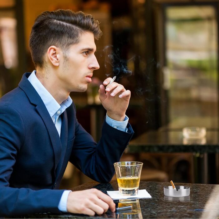 Настінний попільничка CPROSP з нержавіючої сталі, 28.5 x 6.5 см, з замком, для саду, двору, вілли (10 шт.)