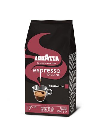 Кава в зернах Lavazza Aromatico, суміш арабіки та робусти, середній обсмал, нотки какао та спецій, інтенсивність 8/10, 1 кг