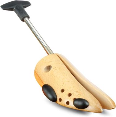Langer & Messmer shoe stretchers for women against pinching shoes, boots or high heels - made of solid beechwood and metal mechanics - expands in width or length & width including leather stretching spray