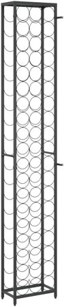 vidaXL Wine Rack 35 Bottles Metal Bottle Rack Bottle Stand Wine Cabinet (34 x 18 x 200 cm)