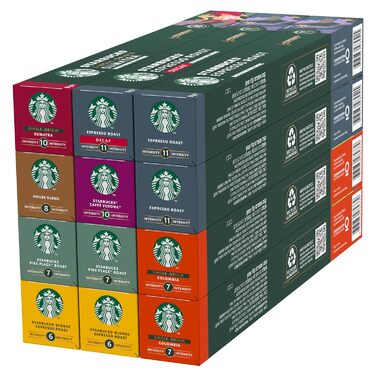 Капсули для кави Nespresso STARBUCKS Discovery Variety Pack – 100 шт. (різні смаки)