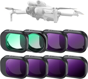 Набір фільтрів K&F Concept Mini 4 Pro: ND, CPL, UV, 8 шт. для DJI Mini 4 Pro