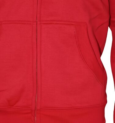 Світшот ROCK-IT з капюшоном Slim Fit для чоловіків, теплий худі на блискавці, ровненький, з флісовою підкладкою, [S-3XL], чорний, червоний, зелений, темно-синій, темно-сірий, сірий (XXL, червоний)