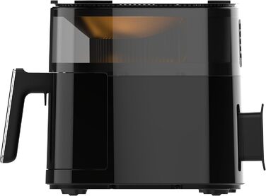 AECO TOUCH аерофритюрниця 5,7 л з підсвіченим 270° оглядовим вікном, цифровим сенсорним дисплеєм, 1700 Вт, 8 програм, регулювання температури 80–200°C, з рецептурником