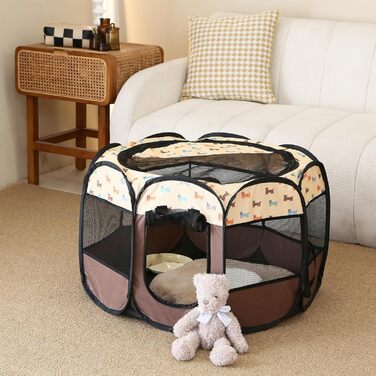 Транспортувальний рюкзак для тварин, рюкзак-переноска для собак та котів, дихаючий, портативний, коричневий (S, для собак)