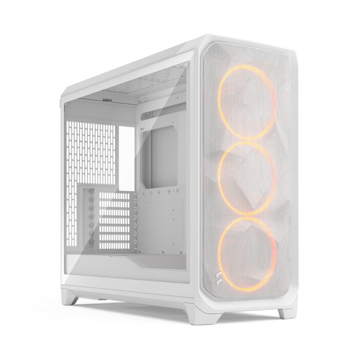 Корпус для ПК Fractal Design Meshify 3 XL White – великий, з RGB підсвічуванням, підтримка ATX, mATX, E-ATX, 3 вентилятори Momentum 14