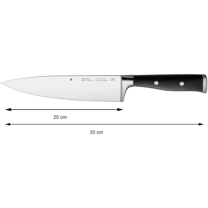 Набір кухонних ножів WMF Grand Class 5 предметів, з бамбуковим блоком, Made in Germany